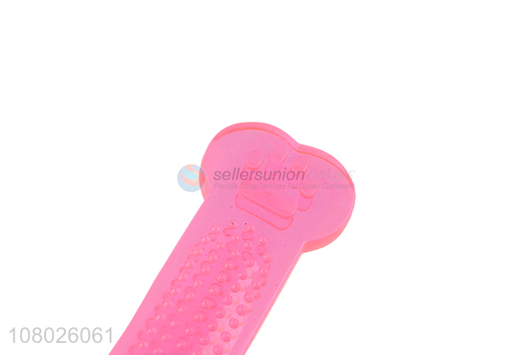 High quality pink creative silicone molar stick for pet chew toy