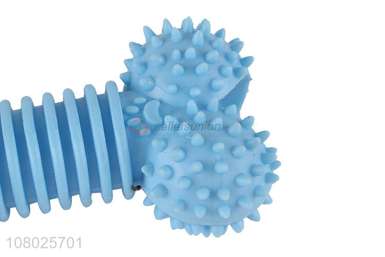 Yiwu market blue silicone chewing toy pet molar toy