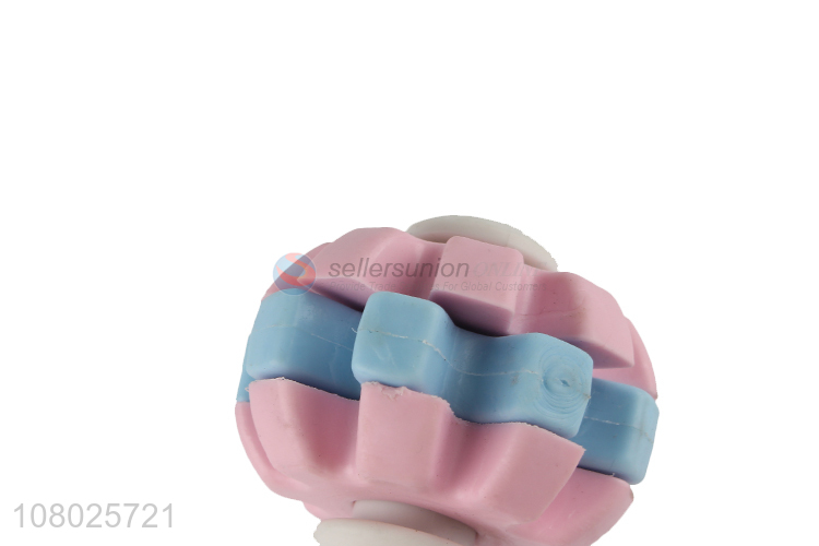 Best selling creative pet toy silicone gear barbell