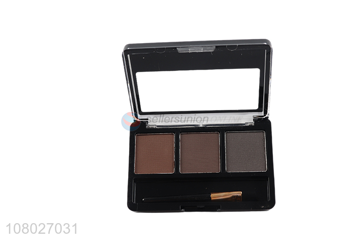 Wholesale 3 colors waterproof sweatproof long lasting eyebrow powder palette