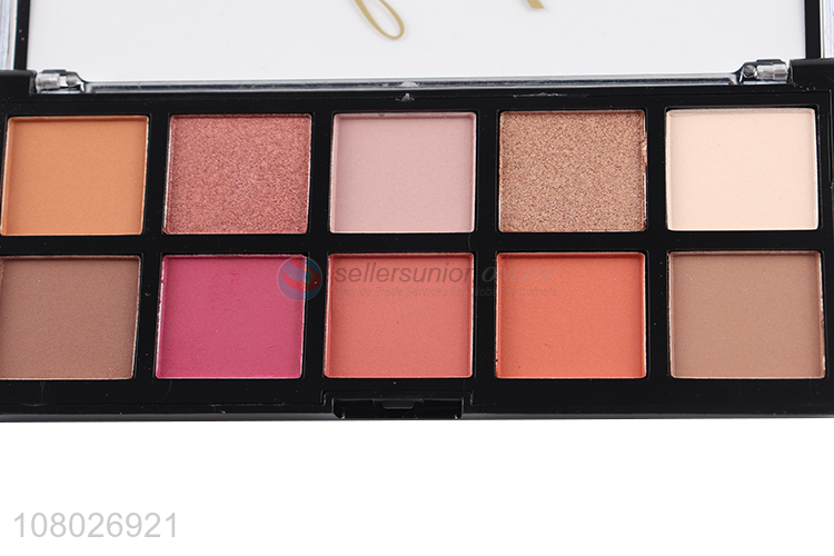 New product 10 colors eyeshadow palette highly pigmented eyeshadow