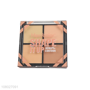 Private label 4 colors sculpt contour palette makeup cosmetic contour