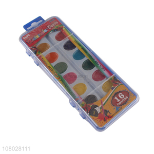 Factory price 16colors school water color paint set wholesale