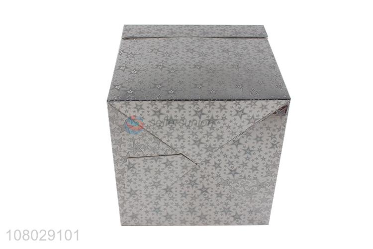 Cool Design Laser Silver Pentagram Pattern Gift Box