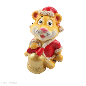 High quality christmas resin money box for sale