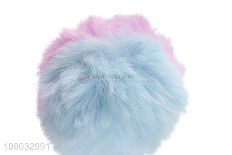 Good price cute hair ball keychain pendant wholesale