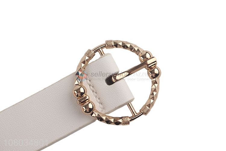 Hot Sale Fashion Zinc Alloy Buckle PU Leather Belt