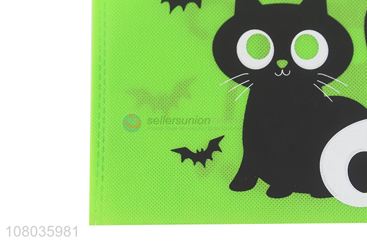 New arrival green halloween style shopping bag with handle