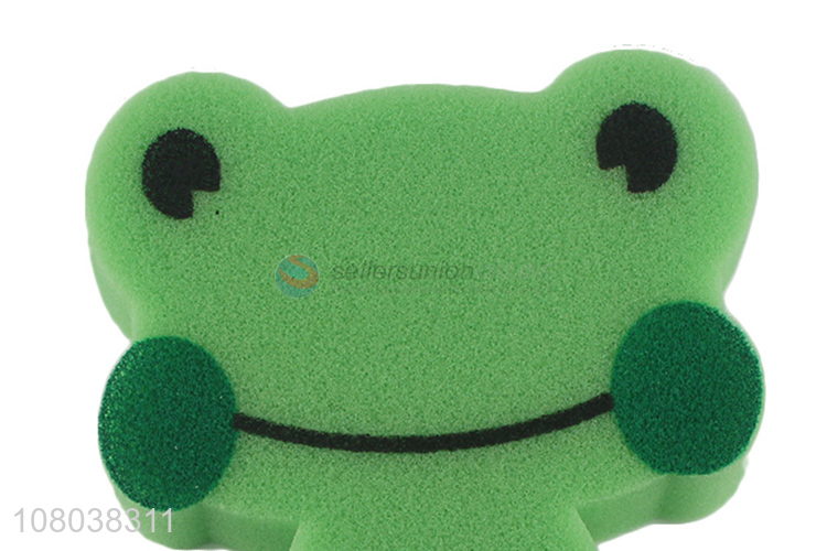 Cartoon Frog Shape Cleaning Sponge Kitchen Scrub Sponge