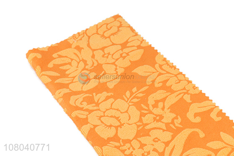 Factory wholesale yellow printed towels kitchen cleaning towels