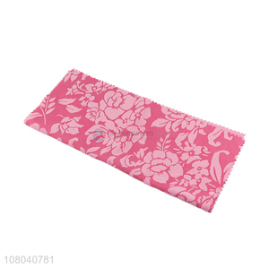 Factory direct sale pink printed kitchen cleaning towels