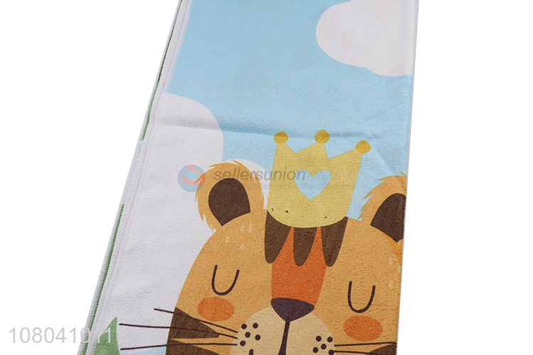 Best selling cartoon printed edging portable bath towel