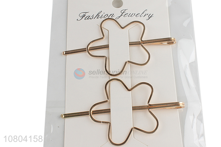 Hot selling flower shape alloy women hairpin hair clips