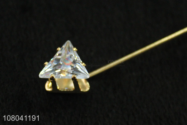 Good sale triangle fashion women brooch with pearls