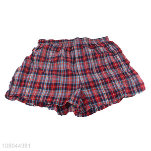 New arrival men plaid shorts summer home pajamas