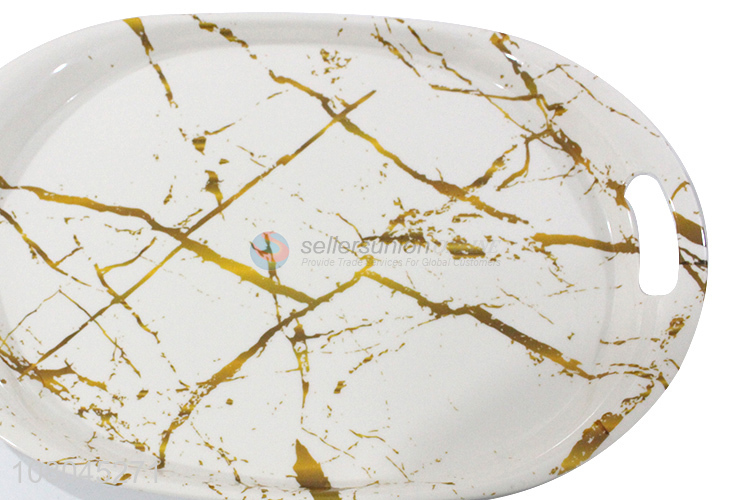 New Arrival Melamine Marbling Serving Tray Coffee Tray