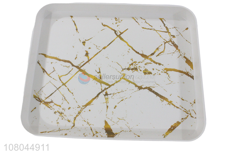 Best Sale Marbling Melamine Tray Coffee Tray With Feet