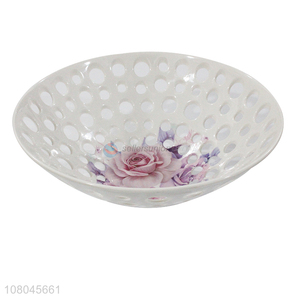 High Quality Melamine Fruit Bowl Hollow Fruit Basket