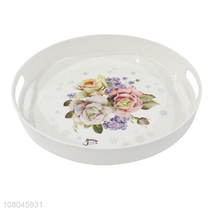 Hot Products Round Melamine Tray Serving Tray Coffee Tray