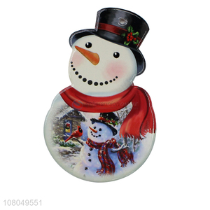 High Quality Christmas Snowman Shape Ceramic Pot Pad Placemat