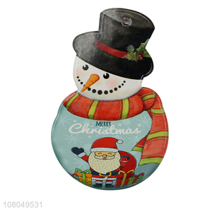 Best Selling Christmas Snowman Shape Ceramic Placemat Table Mat