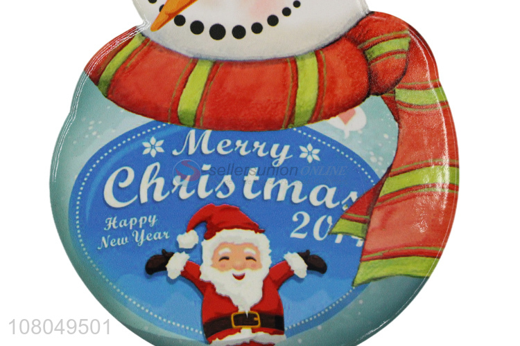 Cartoon Snowman Shape Ceramic Placemat Heat Pad