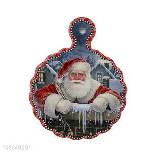 Hot Sale Santa Claus Pattern Placemat Ceramic Table Mat