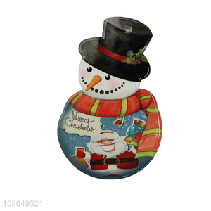 Good Sale Colorful Snowman Shape Placemat Ceramic Heat Pad