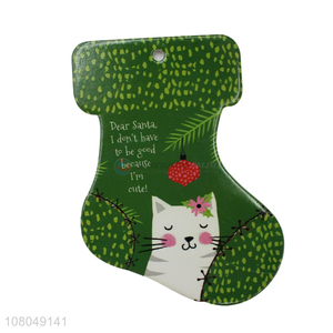 High Quality Christmas Stocking Shape Ceramic Pot Pad