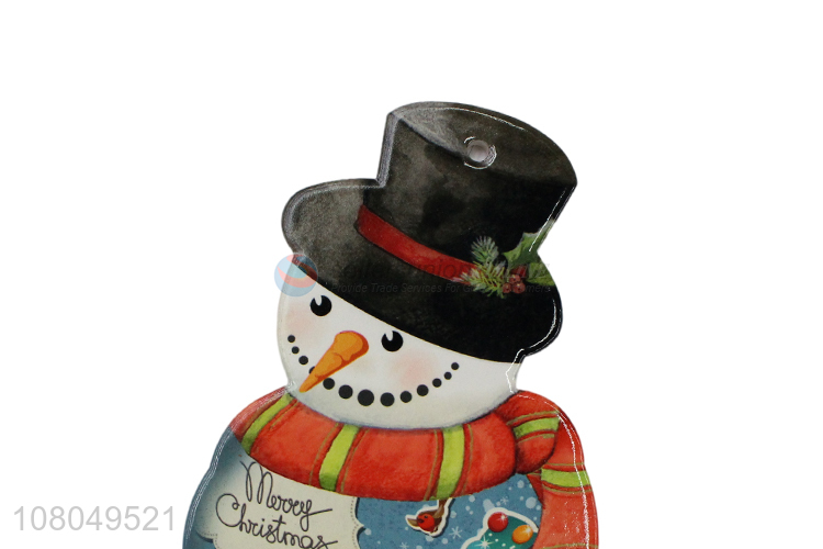 Good Sale Colorful Snowman Shape Placemat Ceramic Heat Pad