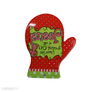 Custom Colorful Glove Shape Ceramic Pot Pad Placemat