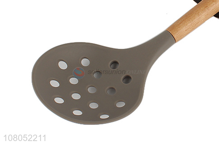 Factory wholesale kitchen supplies eco-friendly nylon slotted spoon slotted ladle