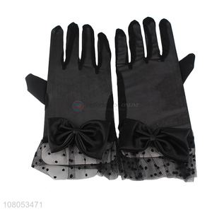 Fashion design black lace gloves ladies clothing accessories