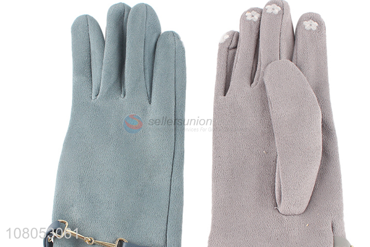 China market multicolor ladies winter outdoor cold gloves