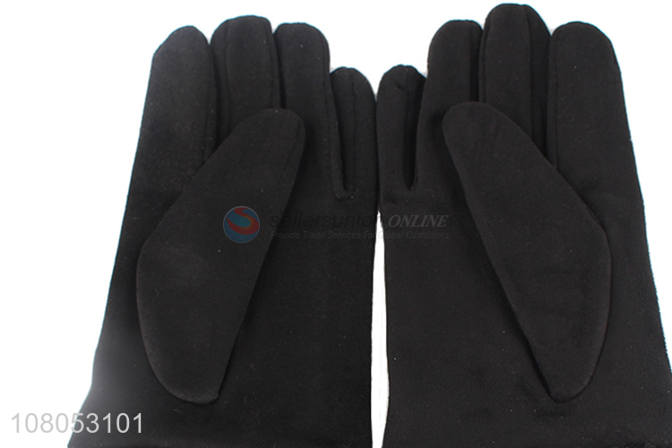 Factory direct sale gray outdoor thickened gloves for winter