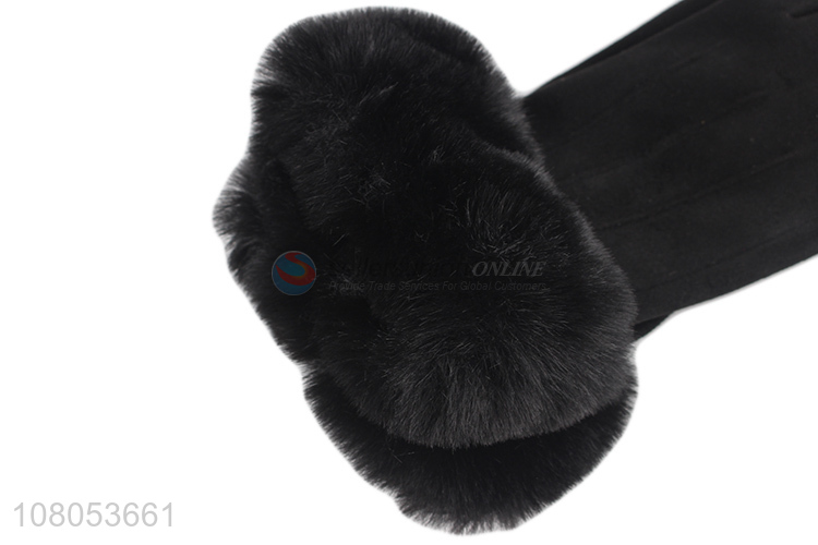 Best seller balck plus gloves fashion warm gloves for ladies