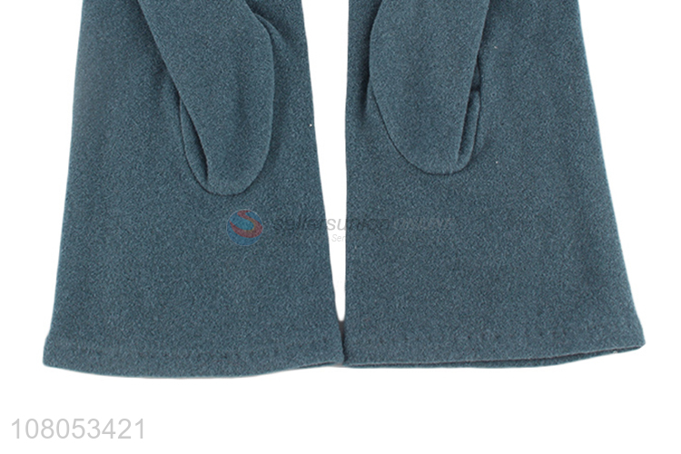 Yiwu Market Blue Fashion Outdoor Cycling Gloves for Ladies