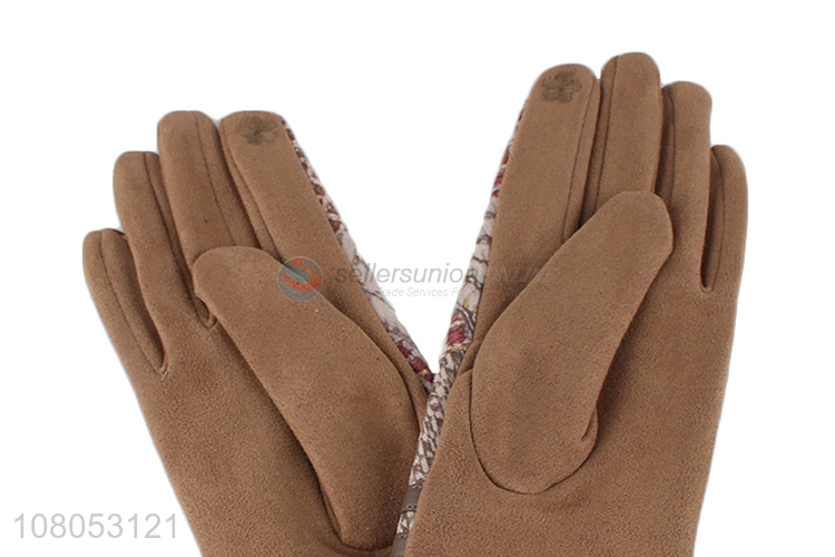 Online wholesale winter outdoor warm gloves for ladies