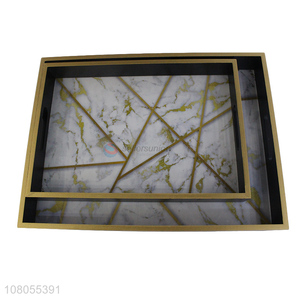 Most popular decorative hotel household food serving tray