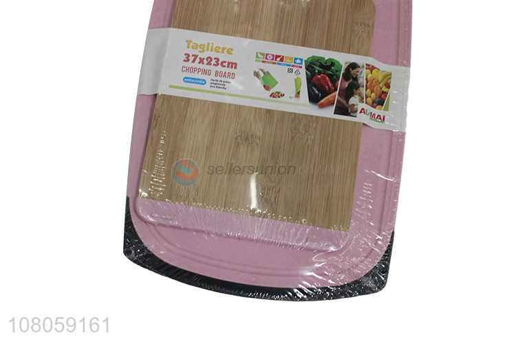 High quality pink plastic chopping block set for kitchen