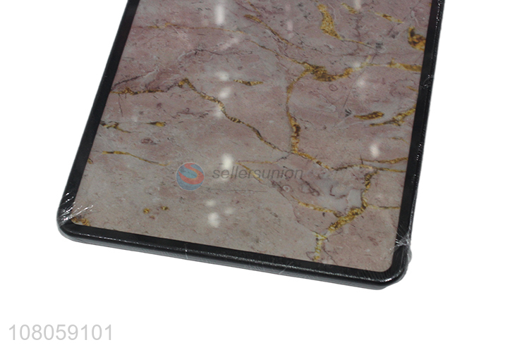 Wholesale pink imitation marble black edge chopping block