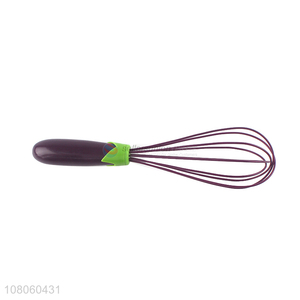 New arrival purple eggplant creative kitchen egg whisk