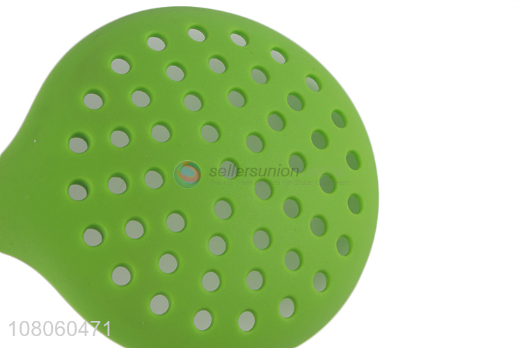 Factory wholesale silicone strainer with stainless steel handle