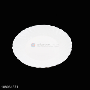 Factory supply microwave safe opal glass plate dining plates dishes