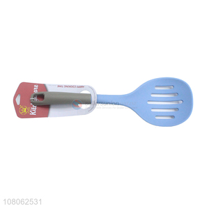 China products slotted ladle with plastic handle