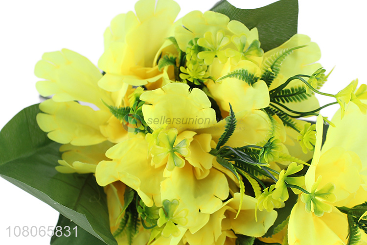 Most popular yellow artificial flower fake flower wholesale