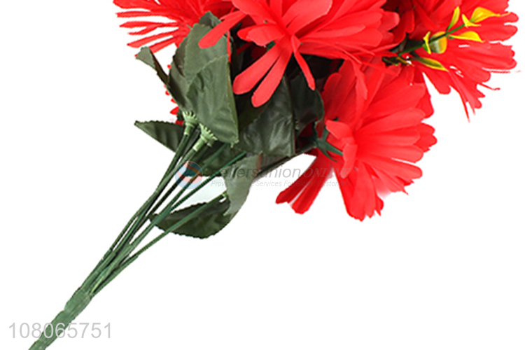 Low price red indoor decoration artificial flower wholesale