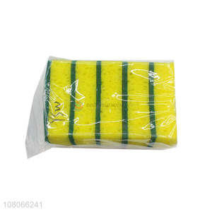 Good quality durable dishwashing sponge kitchen sink tiles cleaning sponge