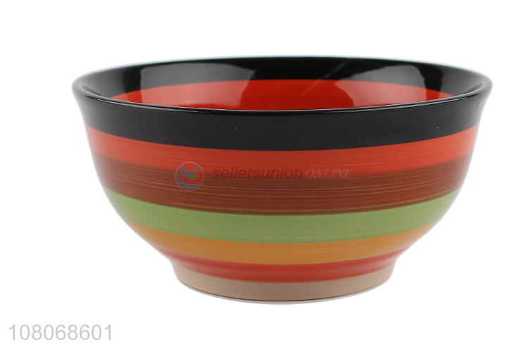 Factory Supplies Round Ceramic Bowl Small Rice Bowl