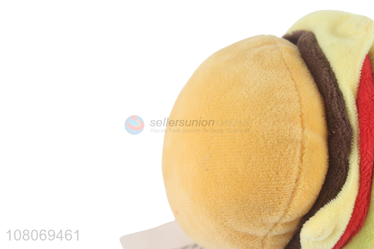 Good Quality Hamburger Shape Stuffed Toy For Pet